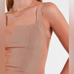 Express Apricot Sleeveless Top